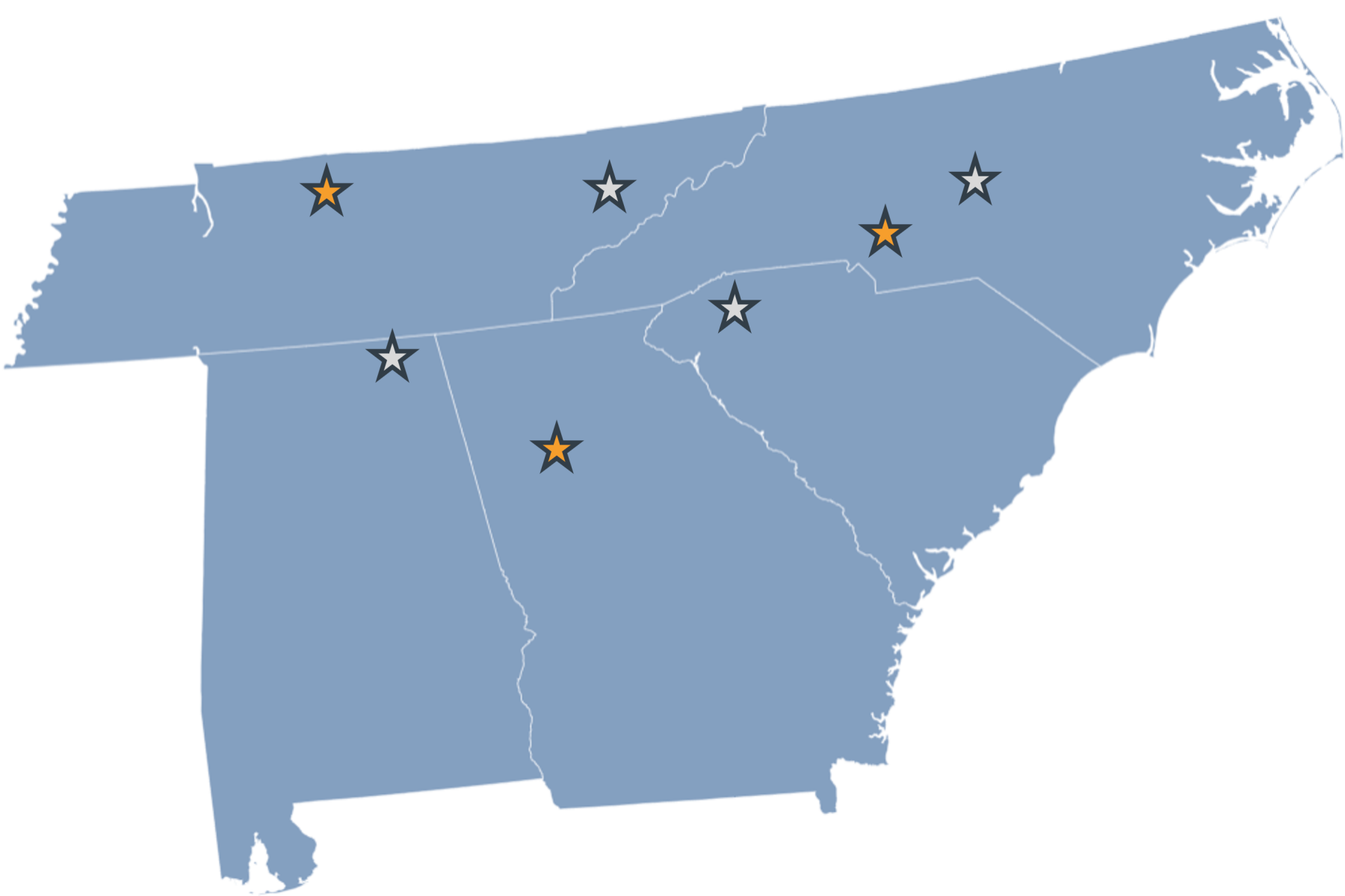 Map of where Line 5 Capital Invests